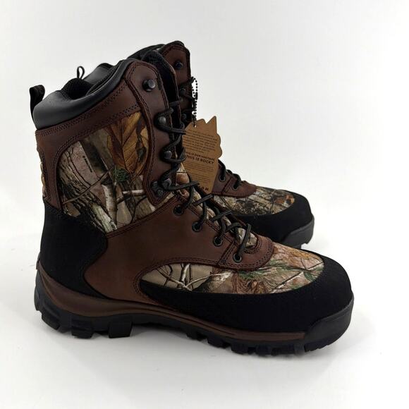 Rocky Brown Realtree Camo 8” Core Waterproof Insulated Outdoor Boots Size 12M main image 14